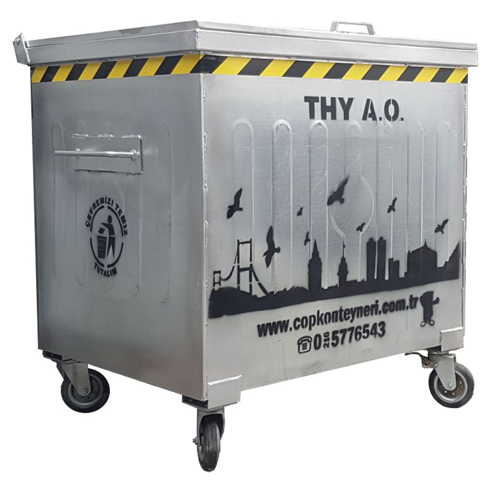 Hot Dip Galvanized Steel Container 1100lt