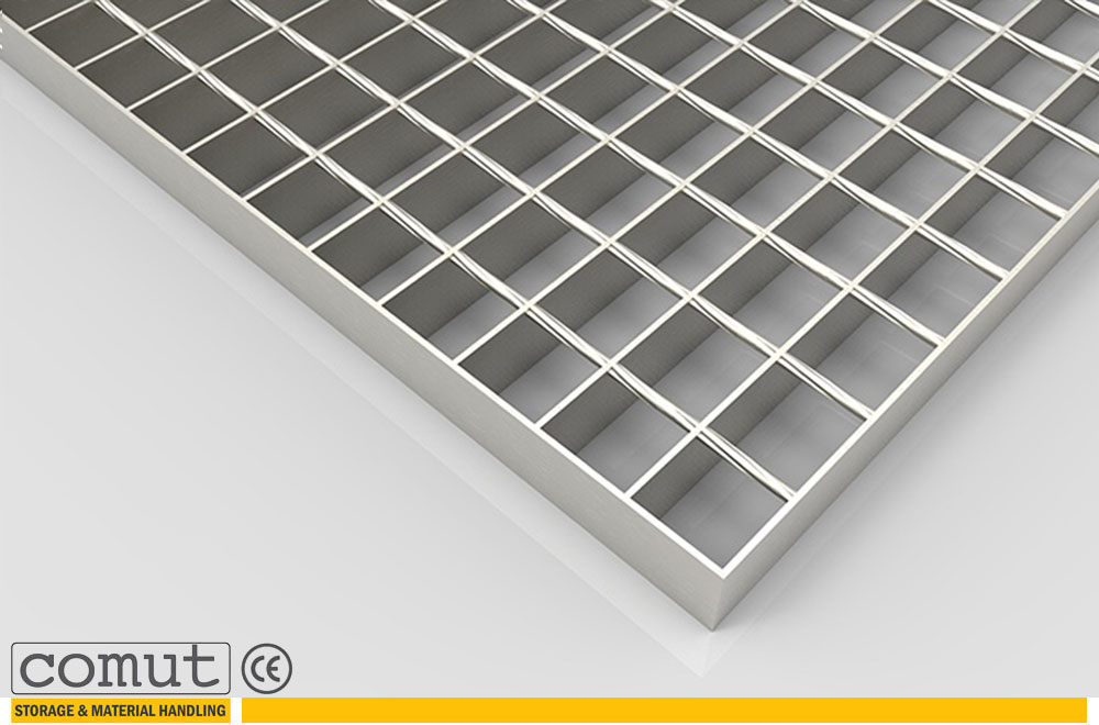 Platform Grating with twisted square