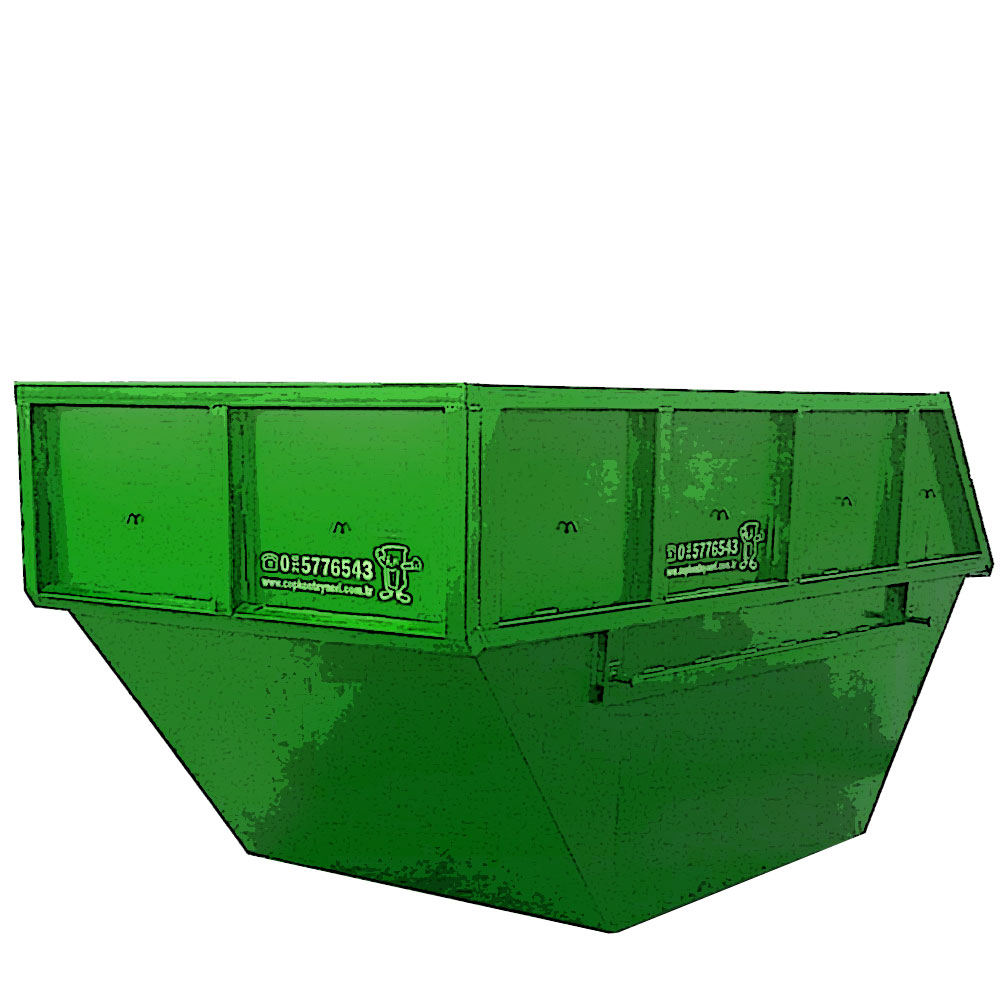 Open Chain Lift Waste Skip 11 sqm